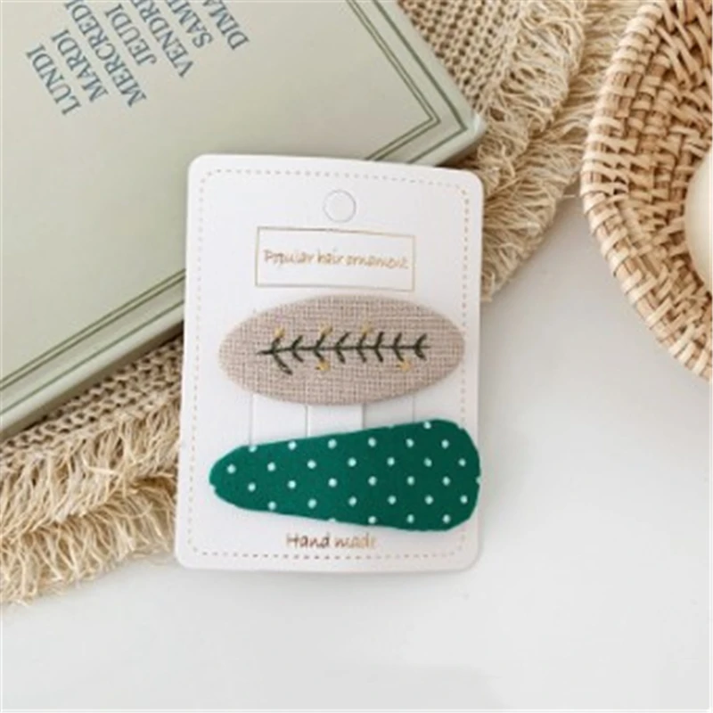 Инс девушка сердце цветок шпилька BB клип челка маленькая свежая волна точка