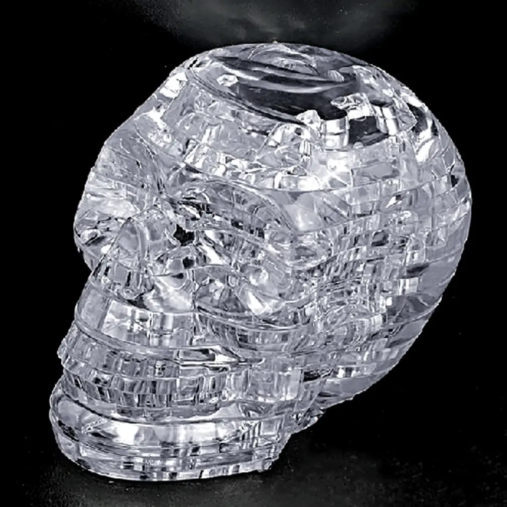 

3D Crystal Puzzle DIY Jigsaw Assembly Model Gift Toy Skull Skeleton Puzzles Kids Toys for Children Installed Jigsaw Early Learn