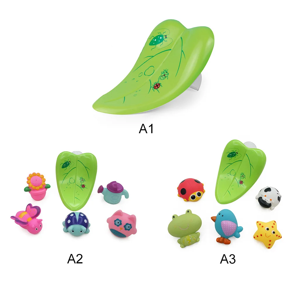 Детские Игрушки для ванны водные листья спрей воды животные мягкие резиновые