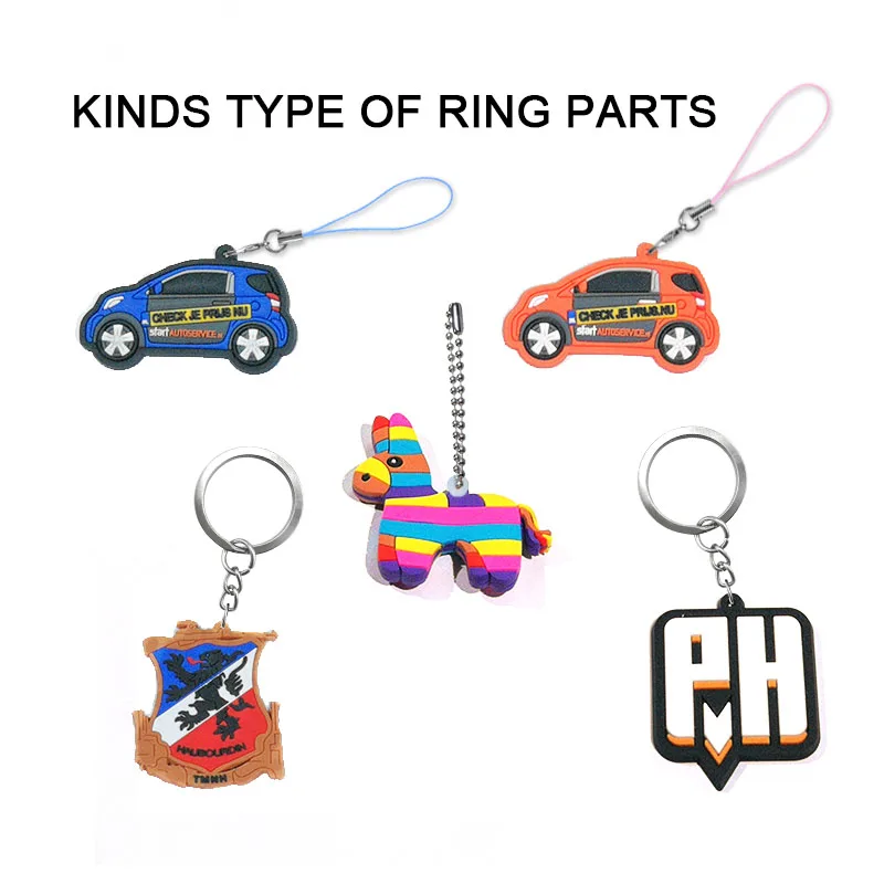 Изготовленный на заказ брелок из мягкого ПВХ высокого качества для ключей ваш
