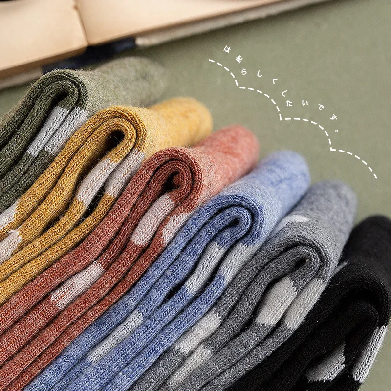 Cotton Autumn and Winter Women's Socks 2018 Women Fashion Womens Spots Gift 50g | Женская одежда