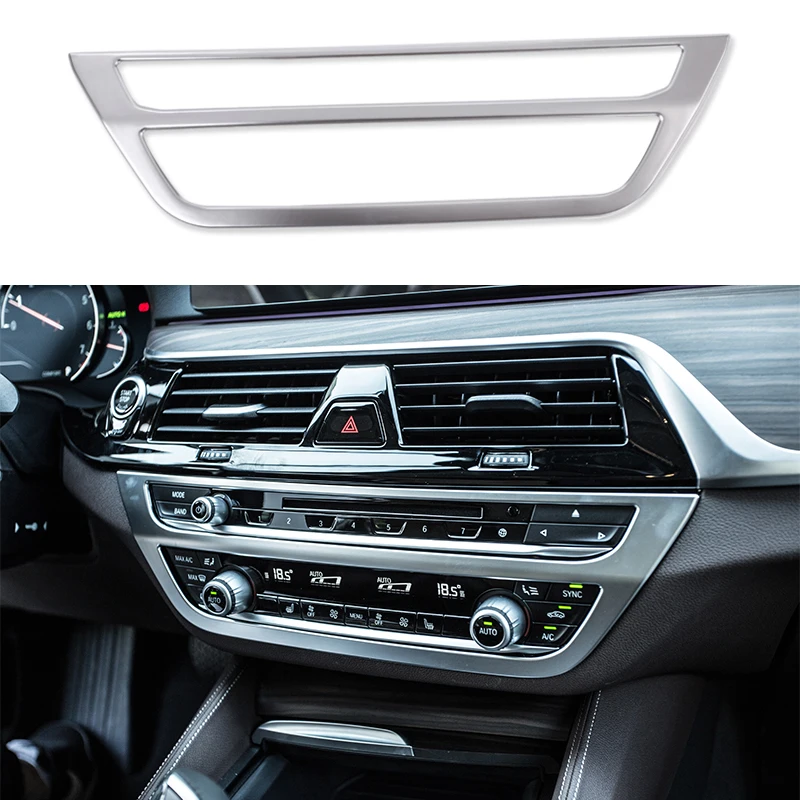 Хромированная панель центральные кнопки CD рамка Крышка отделка для BMW 5 серии G30 G31