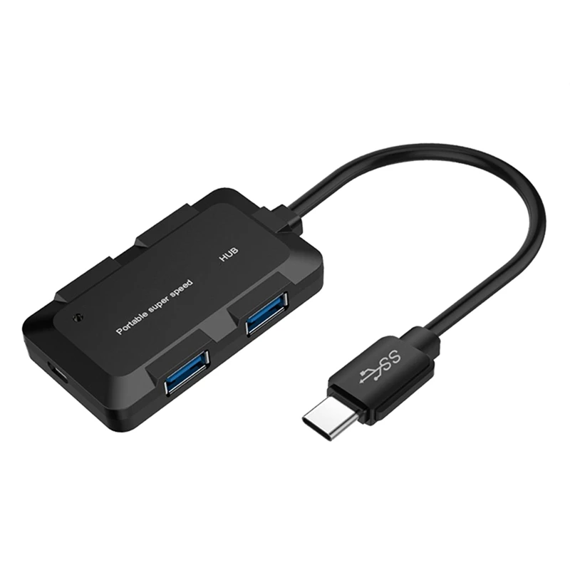 

USB3.0 концентратор Высокоскоростной сетевой сплиттер Type-C 3,1 концентратор 4-портовая док-станция