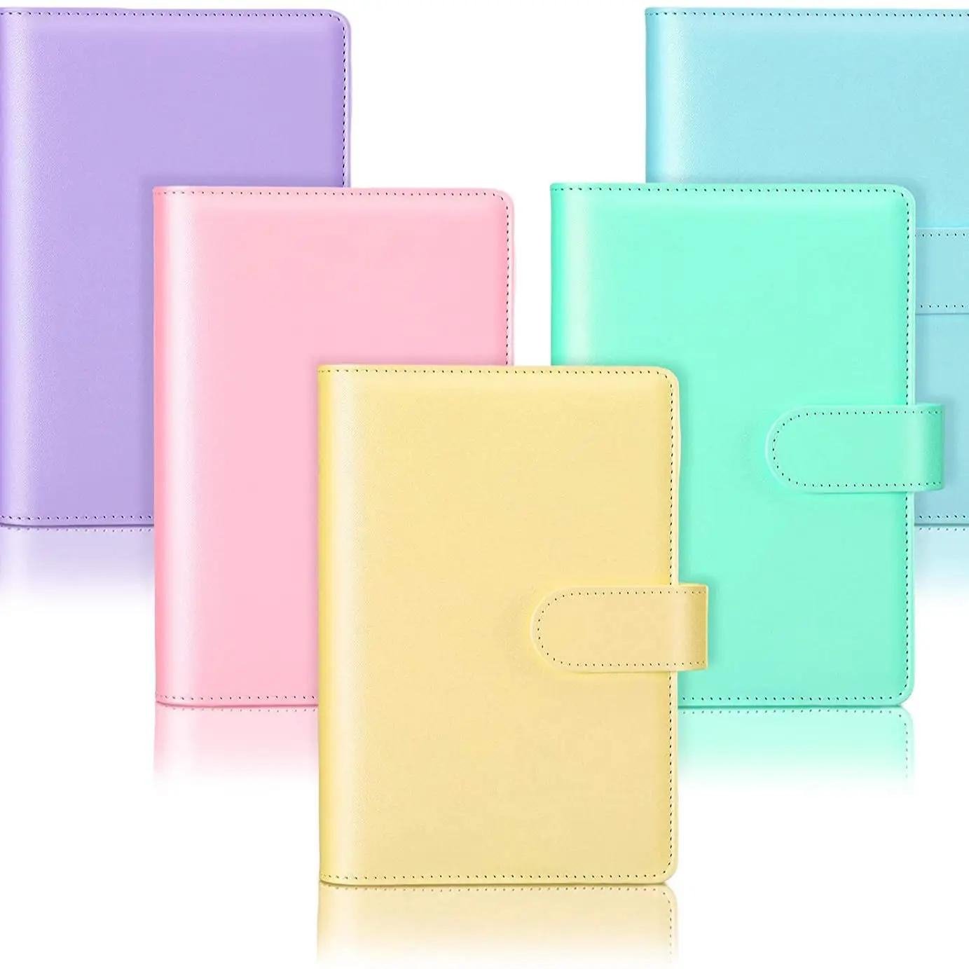 

New A5 PU Leather Notebook Binder Refillable 6 Ring Binder for Loose Leaf Personal Planner Organizer Cover with Magnetic Buckle
