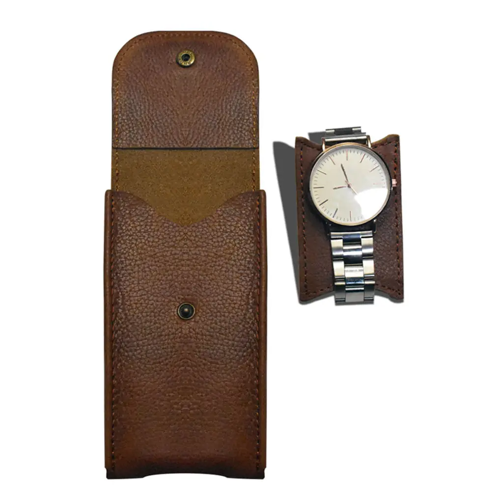 

PU Leather Watch Pouch for Watches with Bracelets Organizer Watch Travel Case