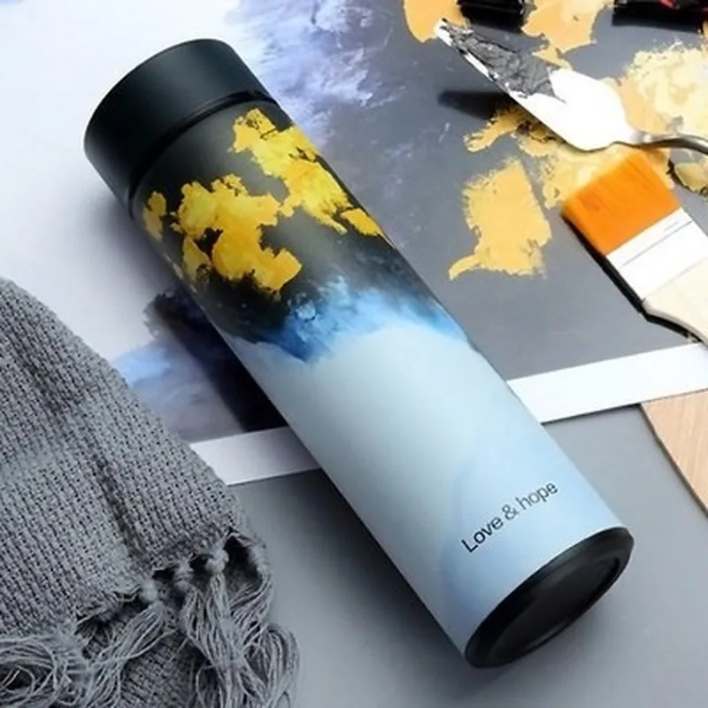 Креативная деловая прямая Вакуумная чашка из нержавеющей стали для мужчин и