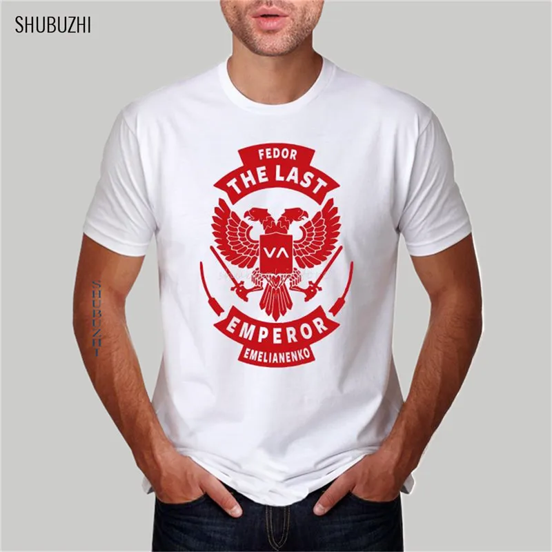 Модная летняя Стильная мужская футболка с круглым вырезом FEDOR emelianko MMA логотип