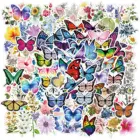 Набор красивых наклеек с бабочками для девочек, 1050100 шт., наклейки с растениями и свежими цветами, наклейки сделай сам для гитары, канцелярские принадлежности для ноутбука, скейтборда