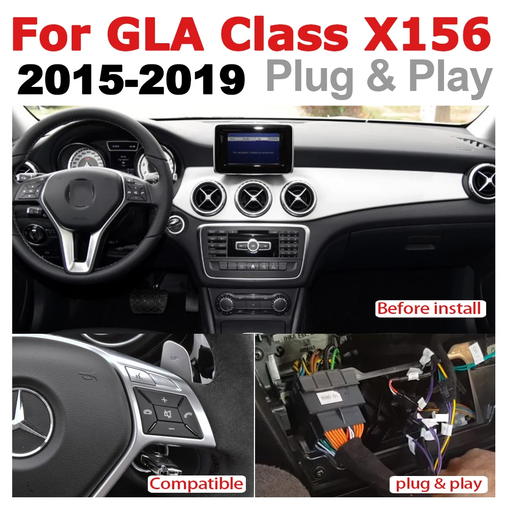 Автомобильный Android радио GPS мультимедийный плеер для Mercedes Benz GLA Class X156 2015 ~ 2019 NTG
