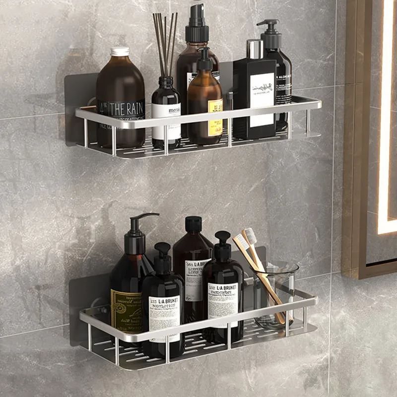 Полки для ванной комнаты настенная угловая полка без сверления стеллаж душа