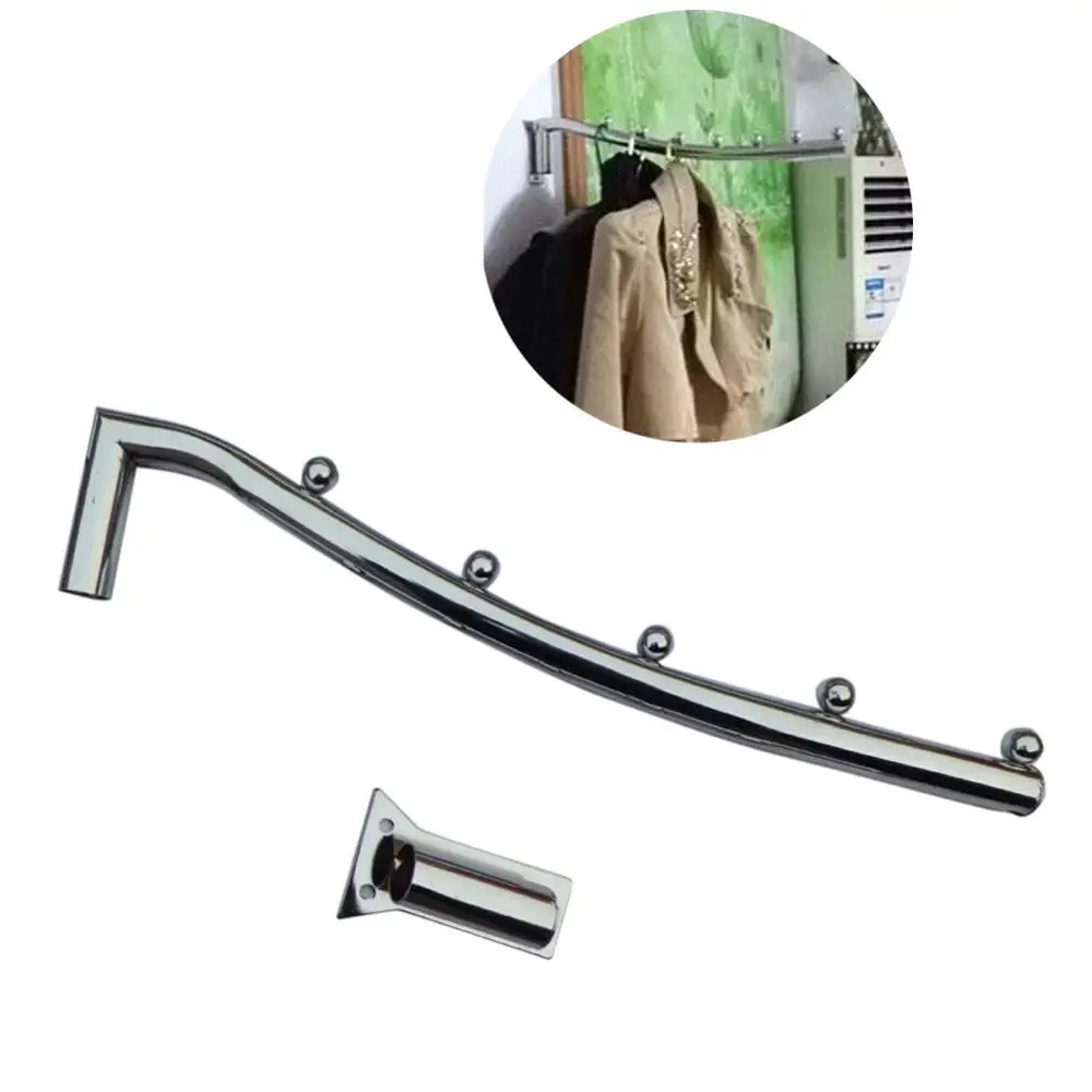 38CM Hanger Набор вешалок для одежды из нержавеющей стали ZKNOC, настенная вешалка для одежды, вешалка для одежды, крючок с поворотным кронштейном, держатель для одежды для ванных комнат - Цвет: 38CM Hanger