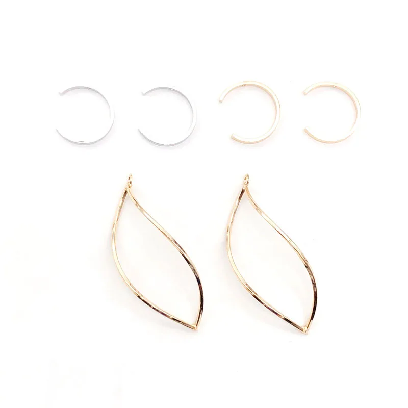 Цветные медные аксессуары DIY серьги из материала Открытие Кольца c образные с holesi
