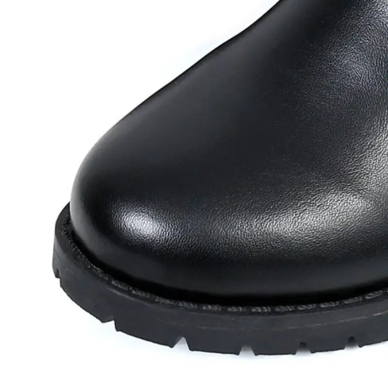 ZALAVOR/высокие сапоги до бедра Женская осенне-зимняя теплая обувь с гибкой подошвой