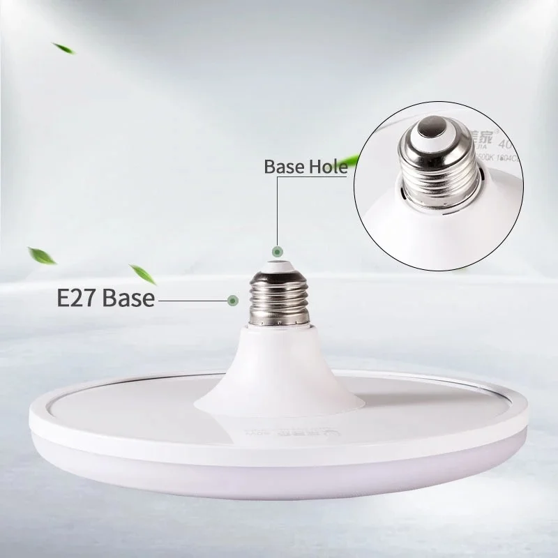 

LED E27 Screw UFO Bulb 15/20/30/40W Corridor Warehouse Waterproof Lighting Energy Saving Bulb Entertainment Lighting