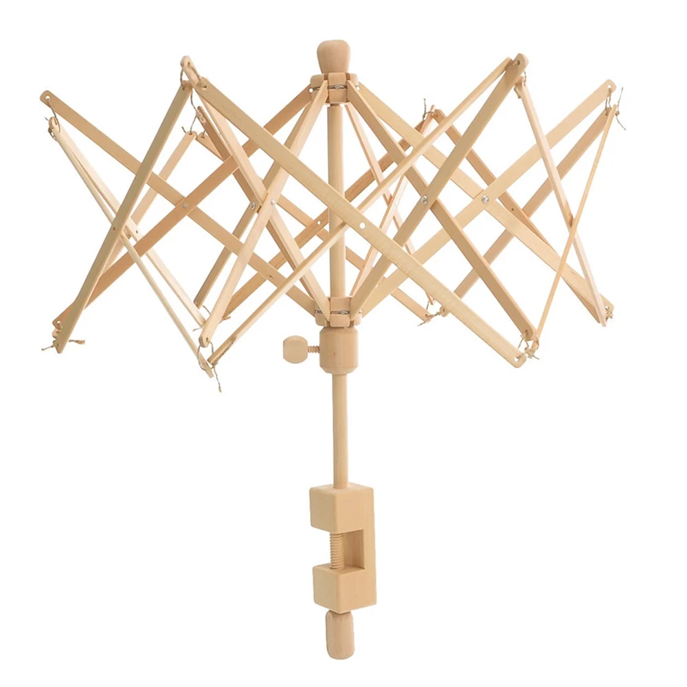 Yarn Winder Wooden Swift Thread Fiber String Threads For Knitting Wool Holder Umbrella Hand Craft Tools | Дом и сад