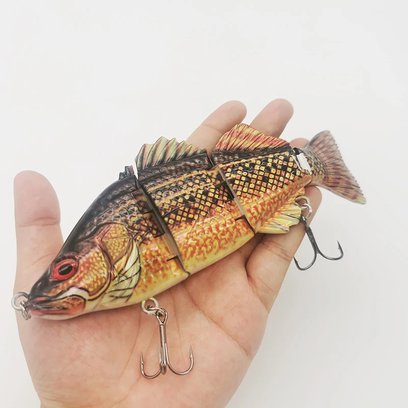 

Swimbait 87.5g/18cm big lure 3d eyes Lead in the body hard bait 4 Segment Simulated fish skin Long Shot Isca Artificial