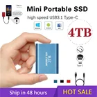 Твердотельный внешний накопитель USB 3.1 Type C SSD 2 ТБ внешний жесткий диск для настольного ноутбука