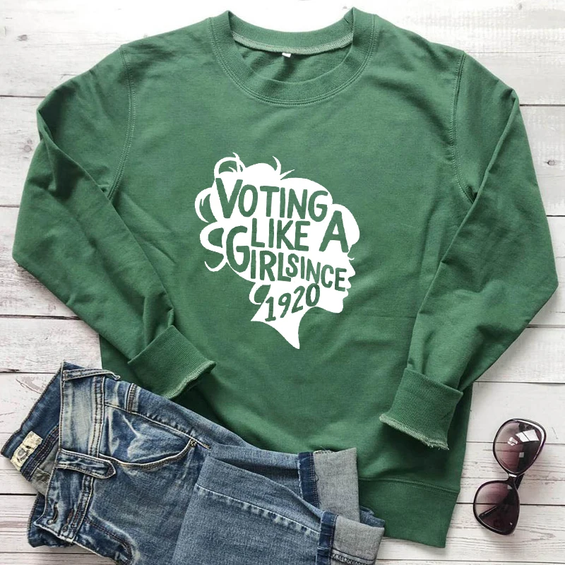 Женский свитшот с надписью Vote Like A Girl 1920 года