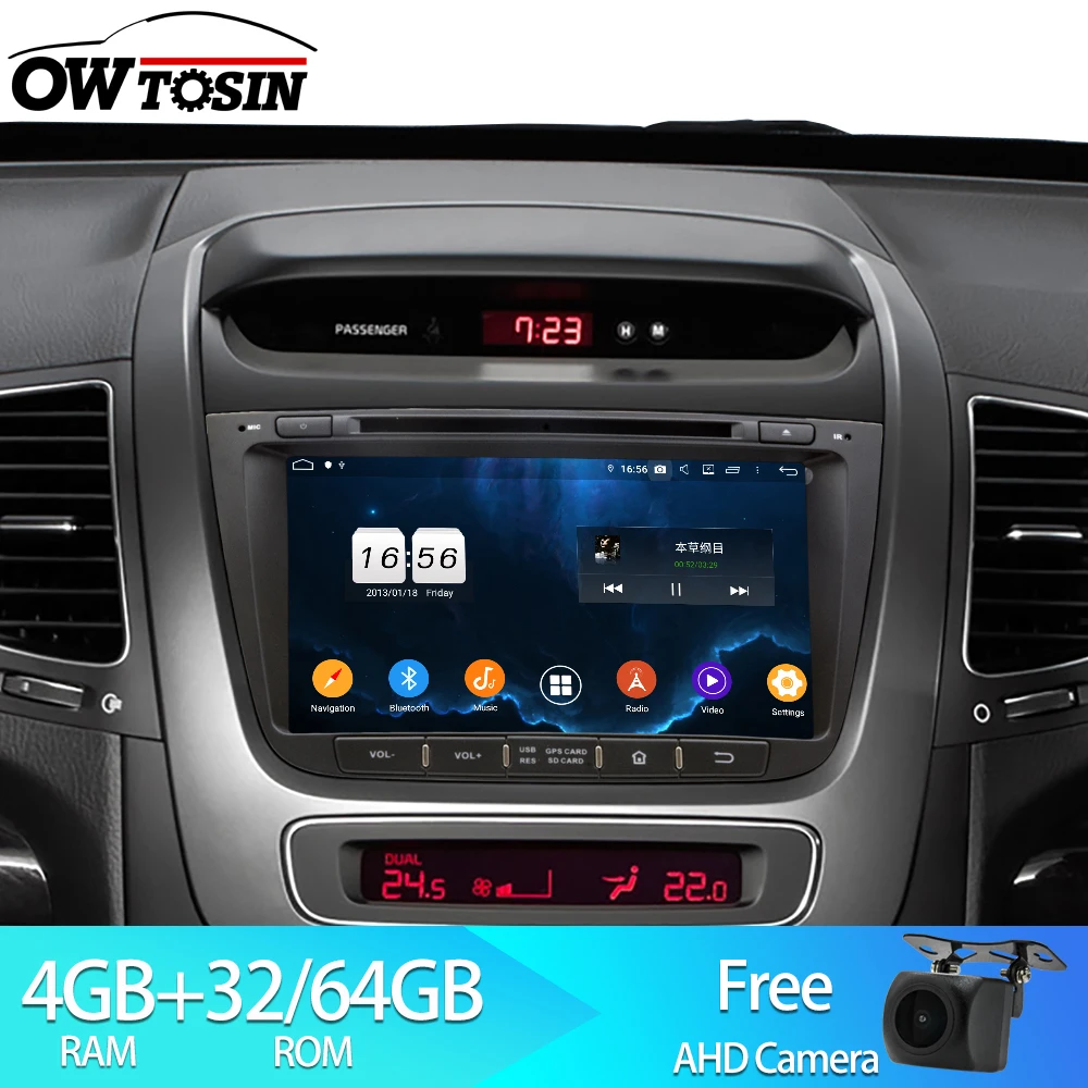 Owtosin 2 Din Android 9,0 Автомобильный DVD Радио для Kia SORENTO 2012 2013 Автомобильный мультимедийный gps навигатор 4 Гб ram 32 Гб rom