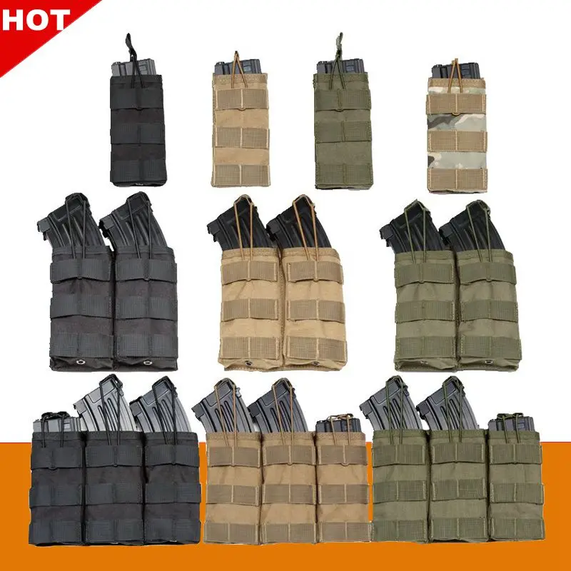 

Cartridge Bag Hunting Weapons Accessories Paintball Airsoft MOLLE Vest 1000D Nylon Single / Double / Triple Magazine