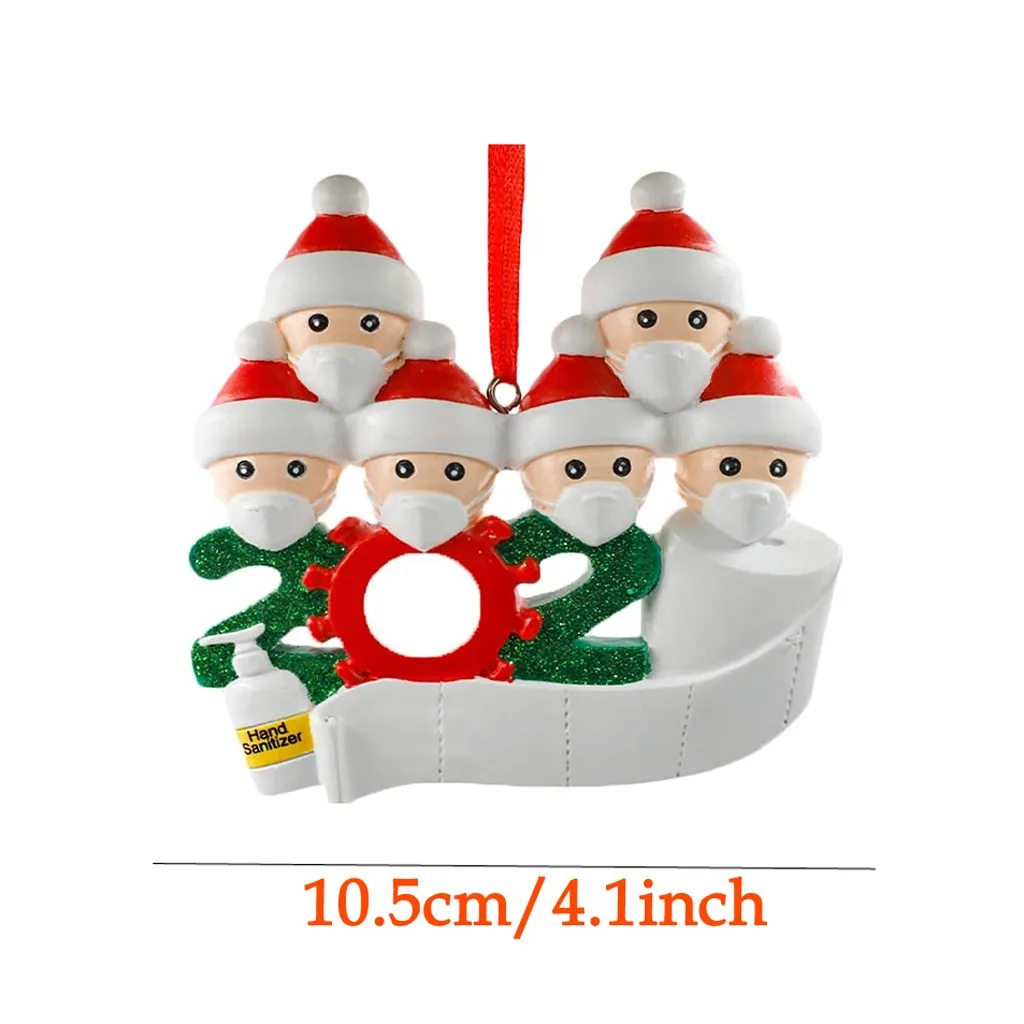 Карантин 2020 украшение для рождественской вечеринки подарок Санта Клаус с маской