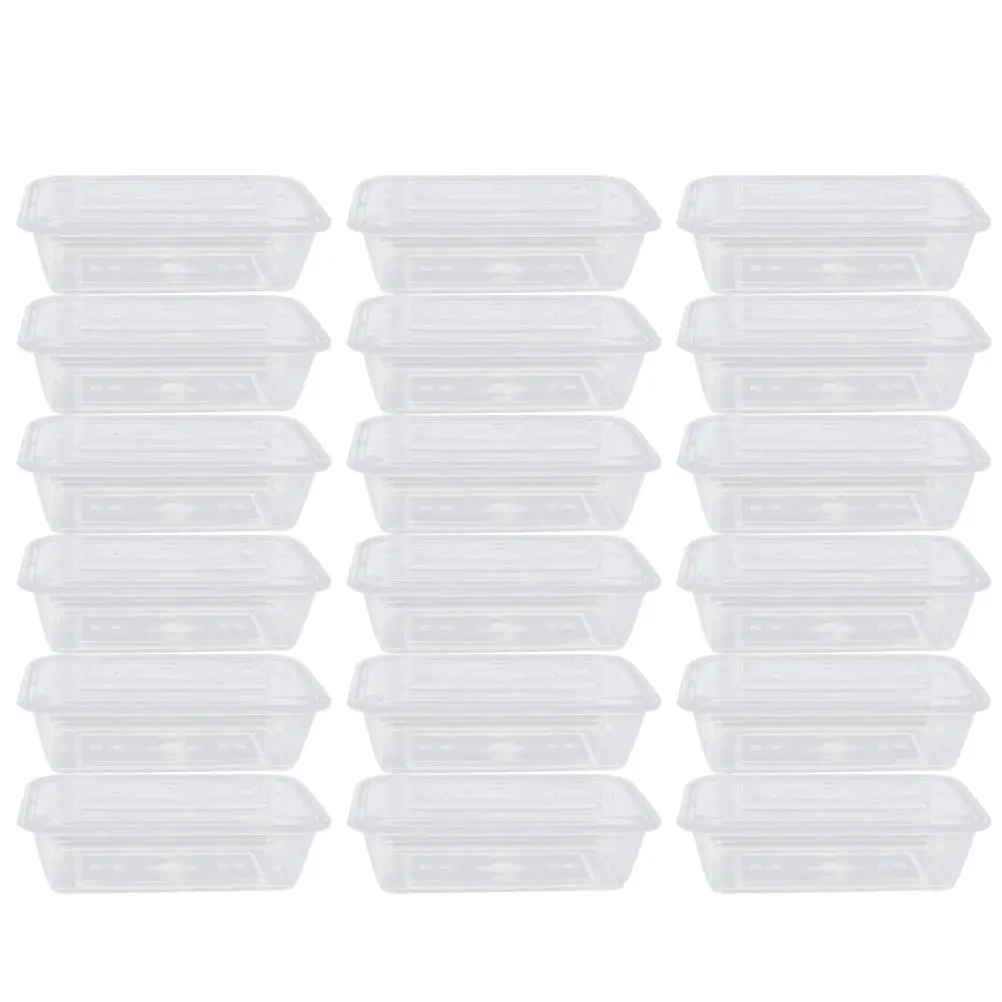 Прозрачная коробка для фруктов 50 шт. одноразовые контейнеры еды и салата