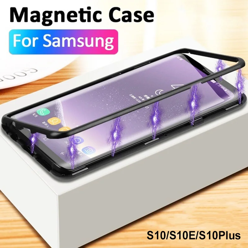 Новые модные подходит для Samsung Galaxy S10 S10E S10Plus Магнитный король двухстороннее