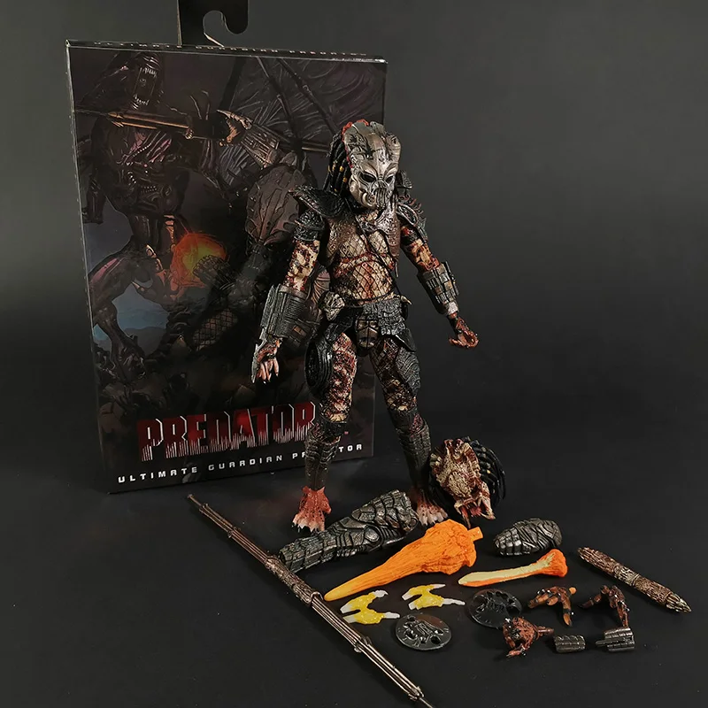 Фигурка хищника NECA Predator 2 Ultimate Guardian подвижная сборная фигурка Игрушечная модель -
