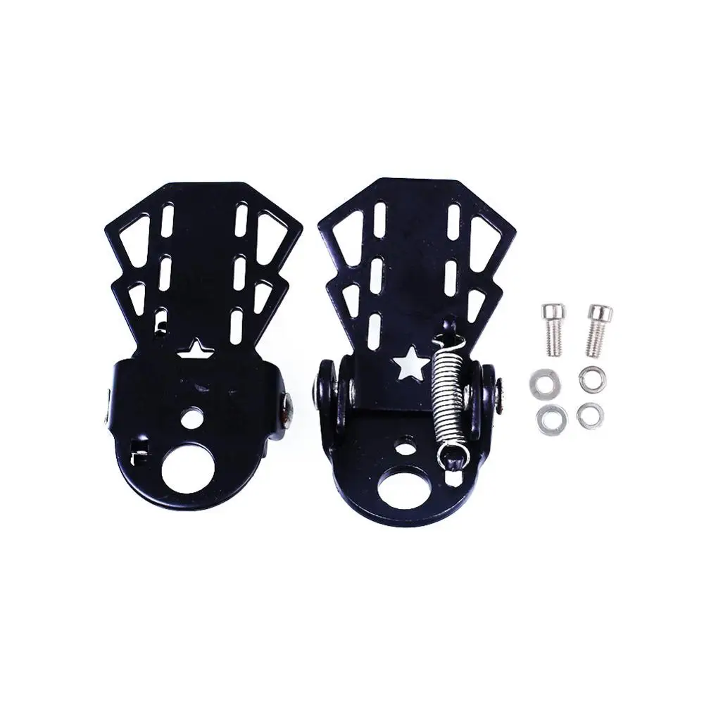 Black S Size EYCI 1 пара велосипедная Складная Подножка для ног MTB горный велосипед Велоспорт металлическая подножка Аксессуары для велосипеда - Цвет: Black S Size