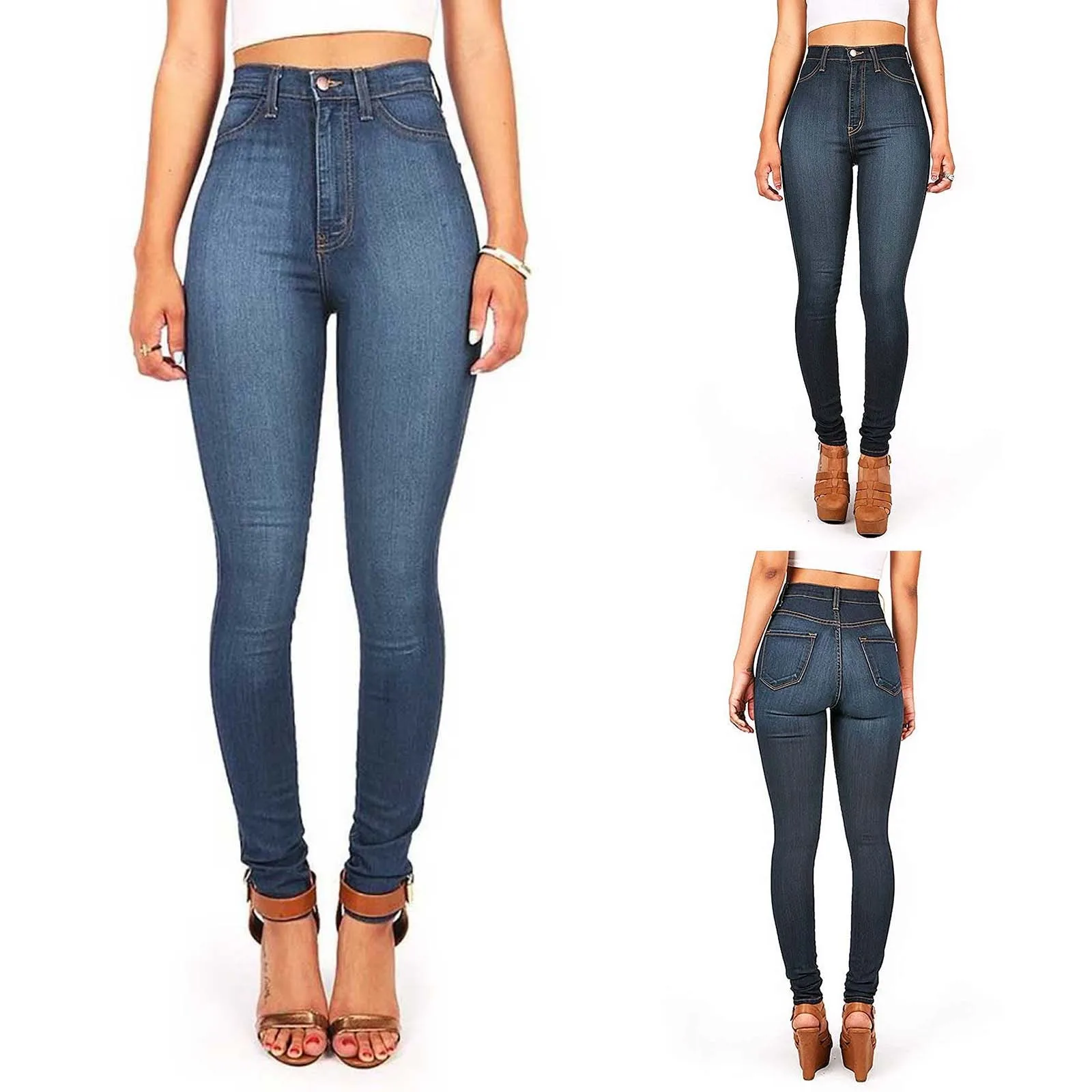 Женские джинсы 2021 пикантные облегающие повседневные брюки большого размера с