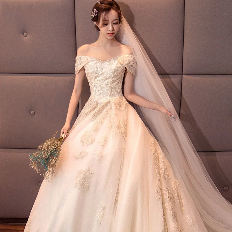 Хепберн небесно-знаменитости с вибрацией торжественные платья 2019 новая невеста