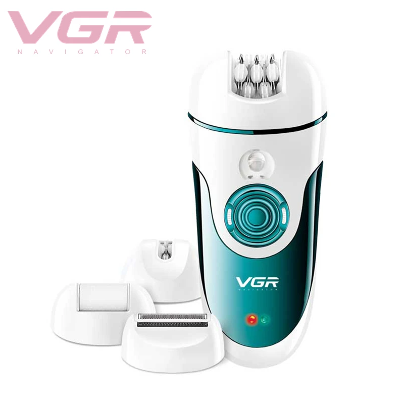 

V-700 Epilator Multifunctional 4 in 1 Electric Epilator with razor for ladies grinding feet USB painless