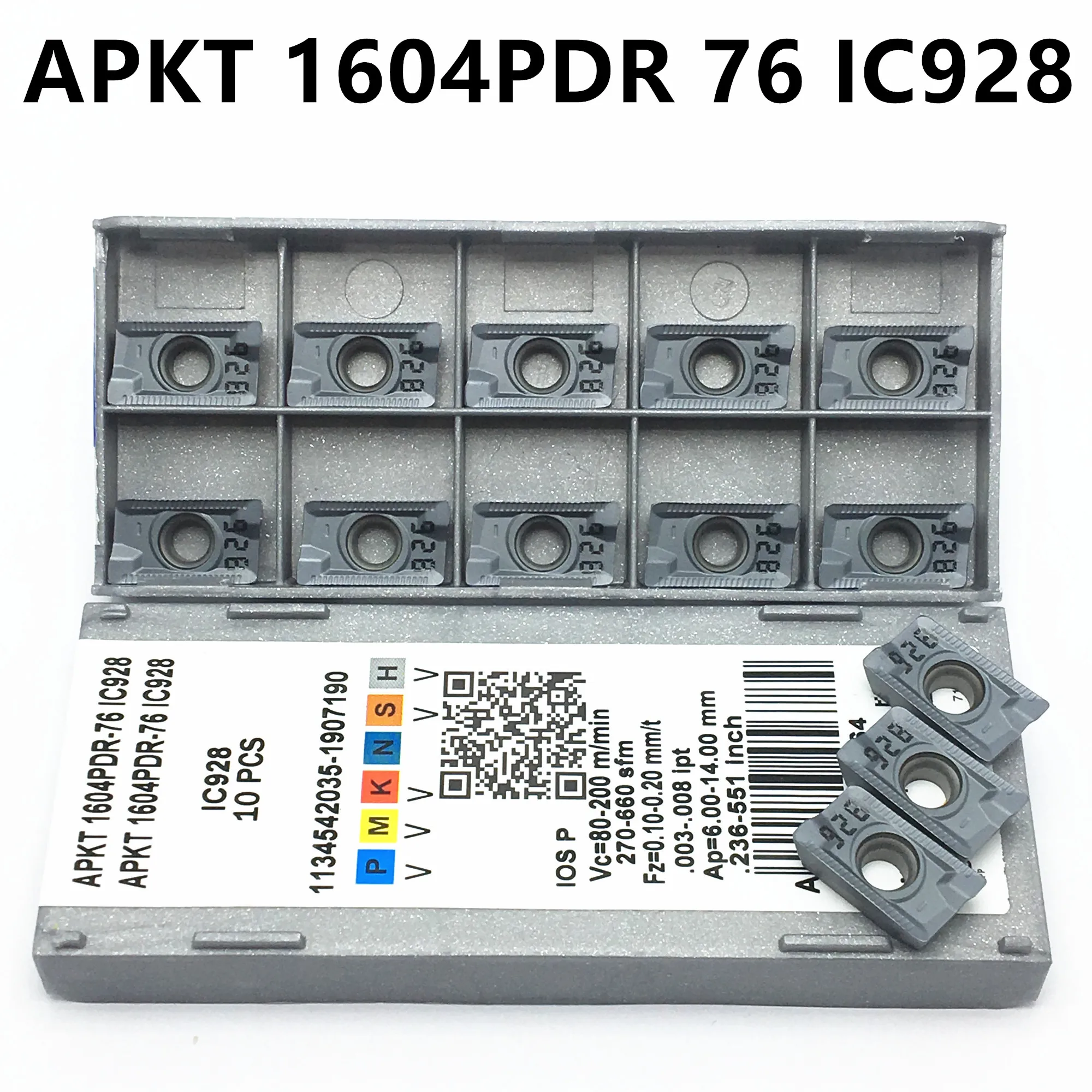 20 шт. APKT1604 PDER 76 IC928 карбид Вставки токарный станок резак фрезерный с ЧПУ Токарный