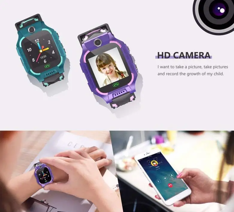 E12 Смарт часы Детские телефонные умные LBS расположение одной кнопкой SOS