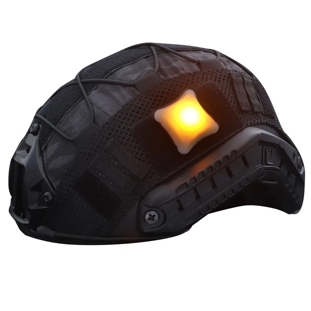 Тактический сигнальный шлем с лампой мигающий светильник военный MOLLE охотничий