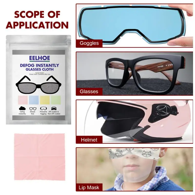 

Универсальная противотуманная салфетка для мужчин и женщин, многоразовая ткань для очков, очков для плавания, велосипедных очков, унисекс с...