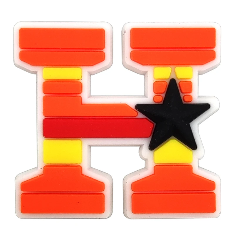 10 шт. ПВХ Мультяшные аксессуары для обуви хьюстонская команда напиток Croc Jibz