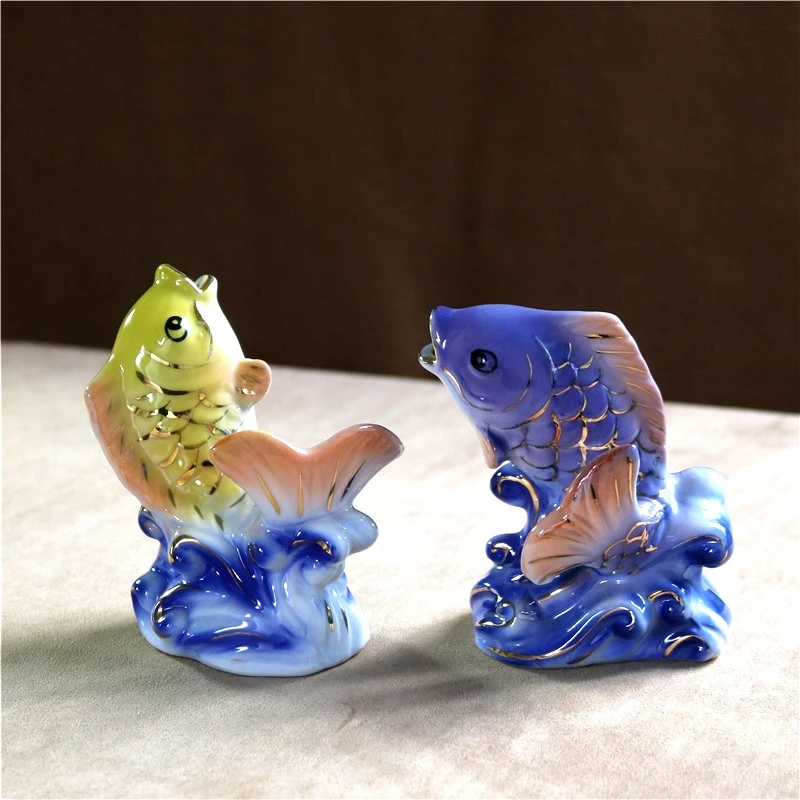 Керамическая статуэтка Золотая рыбка китайская характеристика миниатюрный
