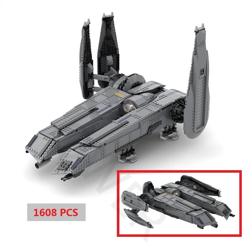 

Space Transport The Rogue Shadow Forces-Unleashed Battleship Cargo Shuttle MOC-49201 Building Blocks DIY Bricks Kids Toys Gifts