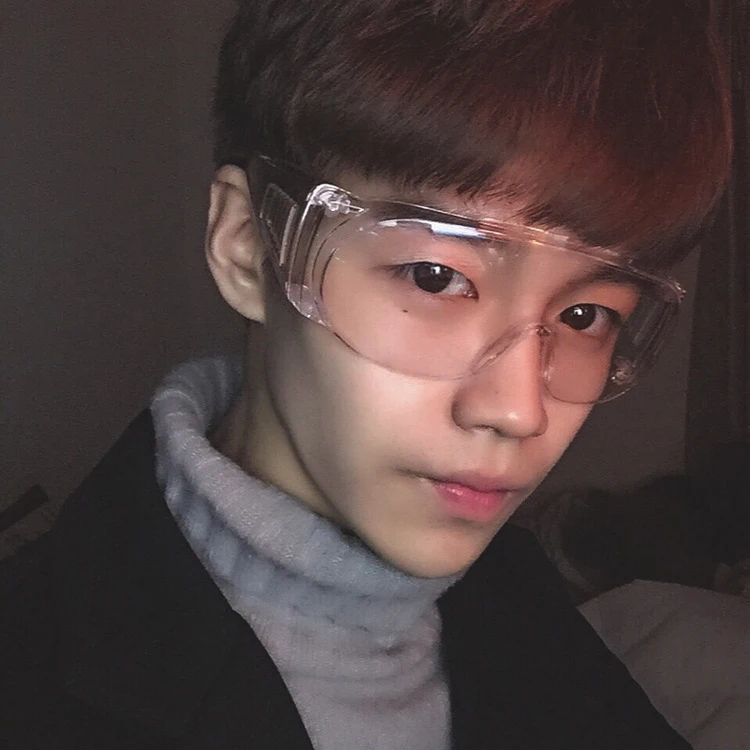 Стильные прозрачные Непродуваемые очки с большой оправой нейтральные