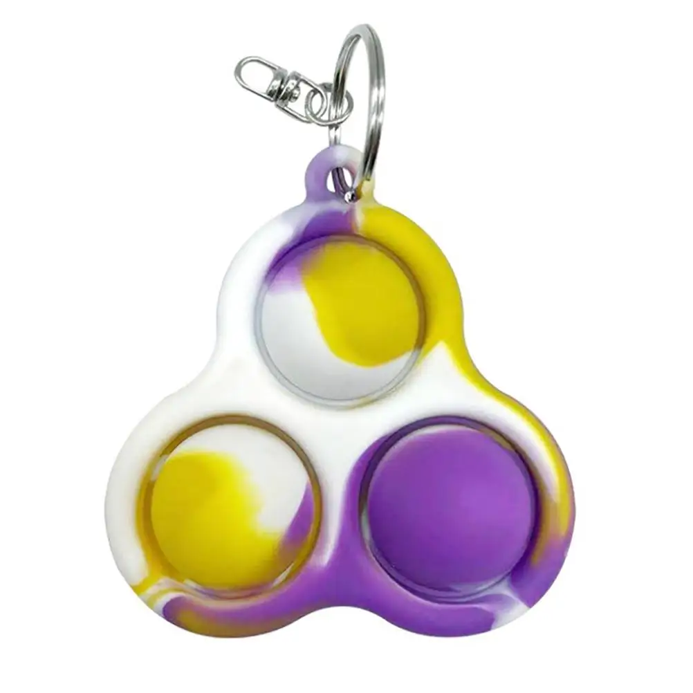

Simple Sensory Toy fidget toy pack Stress Relief Functions Decompression toy Keychain Silicone Squeezing Toy for Children Adults