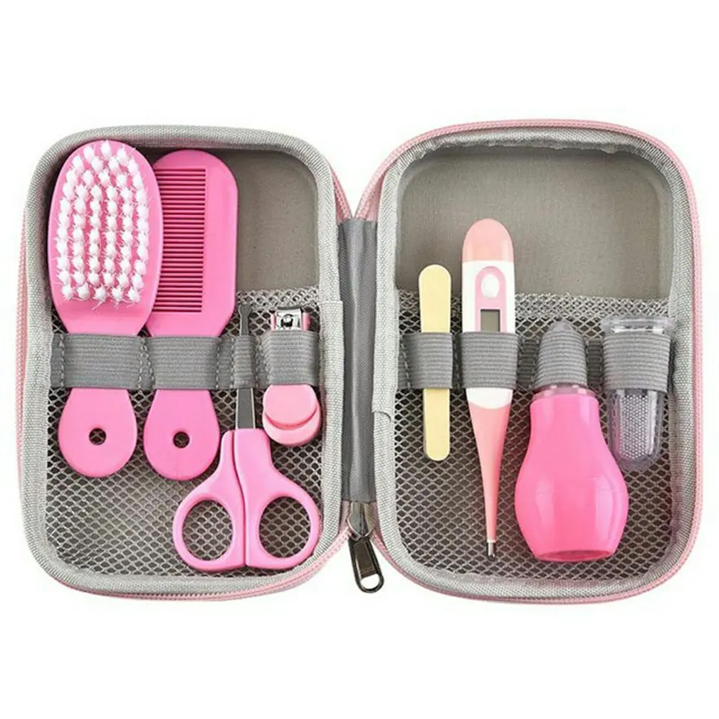 

8pcs/set Baby Nail Scissors Clipper Portable Infant Child Healthcare Tools Sets Newborn Grooming Care Kits for Toddler Gift