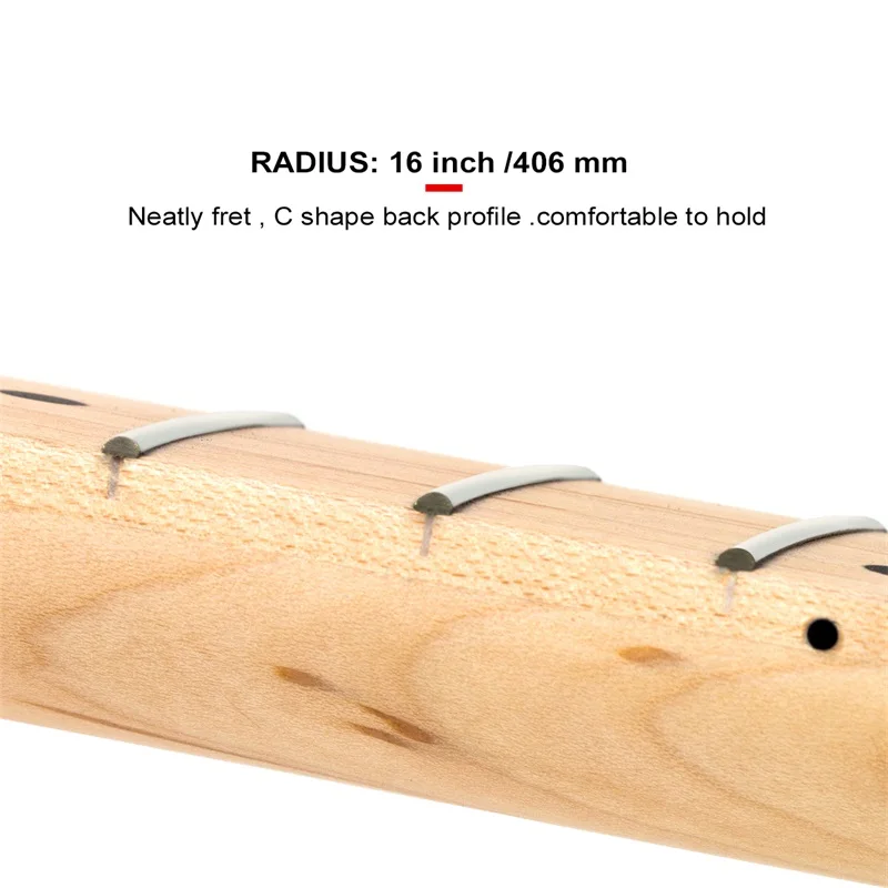 kmise e gitarre hals paddle kopfplatte ahorn 22 bünde unfinished diy teile klar satin bolzen auf für musik liebhaber free global shipping