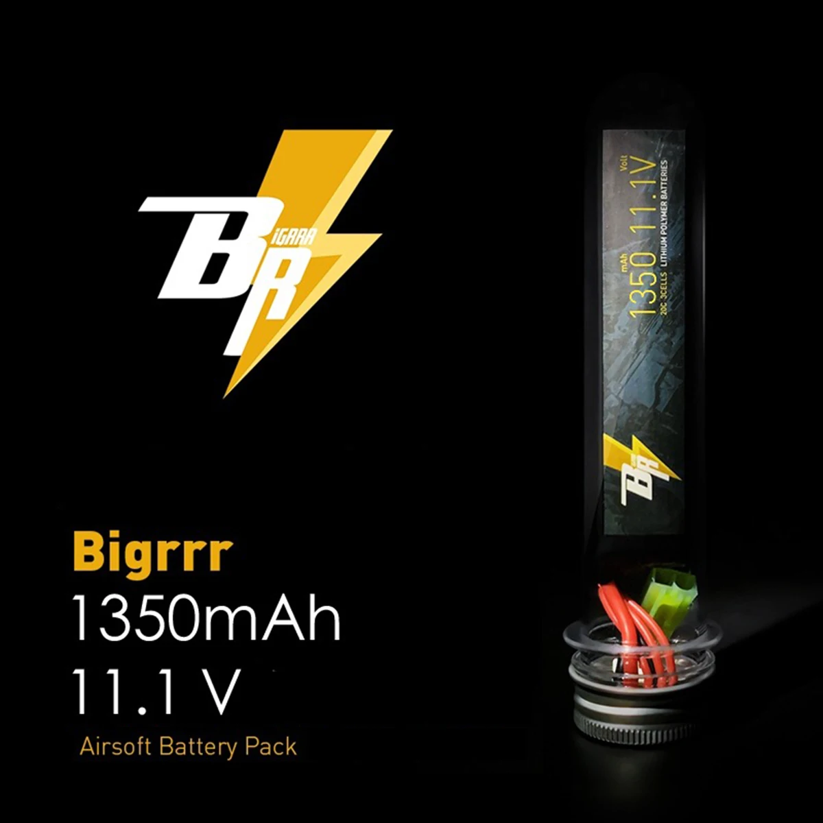 

ZHENDUO BigRRR Lipo Battery 11.1v with Tamiya Plug Toy Gun Accessories