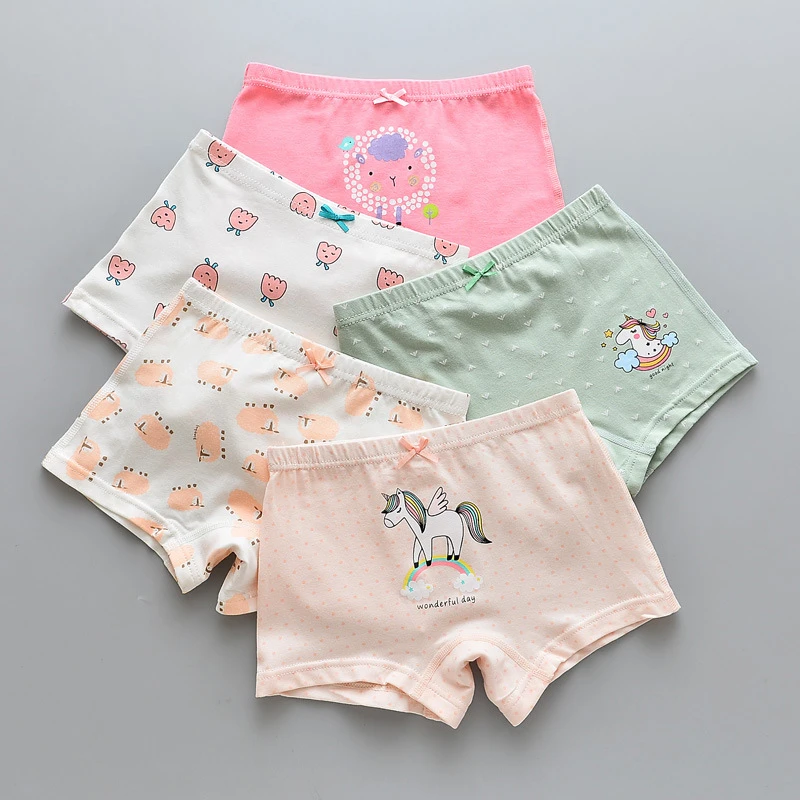 5 шт./лот Трусы Нижнее белье Хлопковые детские трусики Детские трусы боксеры с