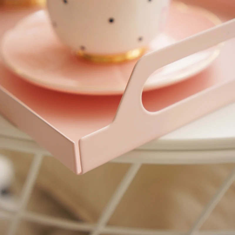 Прямоугольный металлический поднос для хранения стола ювелирных изделий