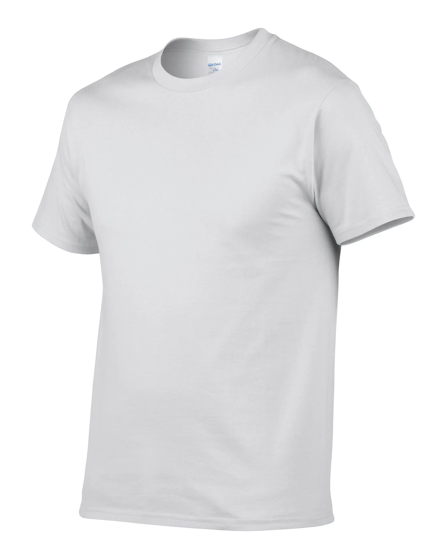 

Cotton round collar short sleeve T-shirt male render unlined upper garment