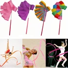 Гимнастические палочки 4 м радужные балетные принадлежности для тренировок в тренажерном зале профессиональные 1 шт. ленты для растяжки