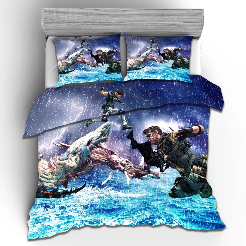 

3D Print Fantasy Game Cartoon Comforter Bedding Set Adult Duvet Cover Set Pillowcase Queen King Double Size Home Hot Sale Luxury