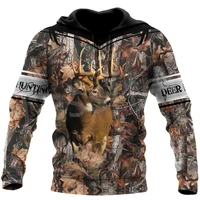 tessffel 3dprint camo deer hunting tattoo animal hunter menwomen newfashion jacket zip funny hoodies long sleeve streetwear s16